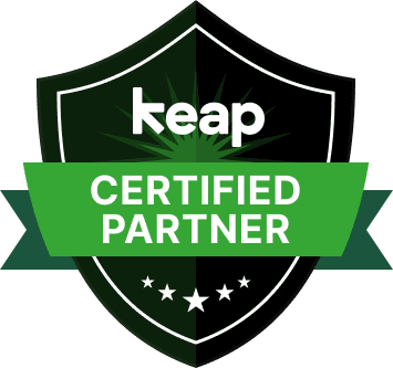 Make zapier integration experts Keap Certified Partner Badge